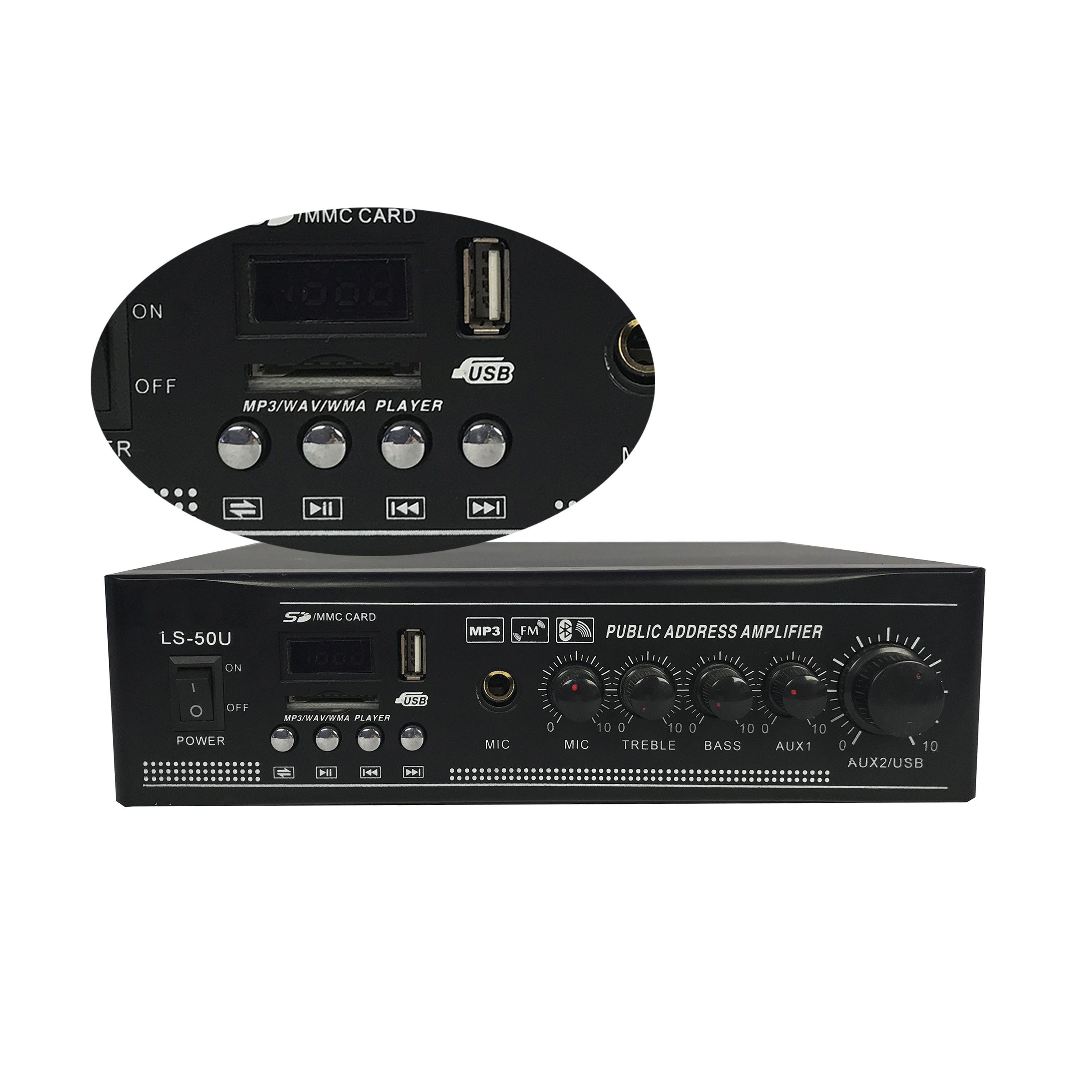 Professional digital power mini sound 15W audio amplifier for pa system