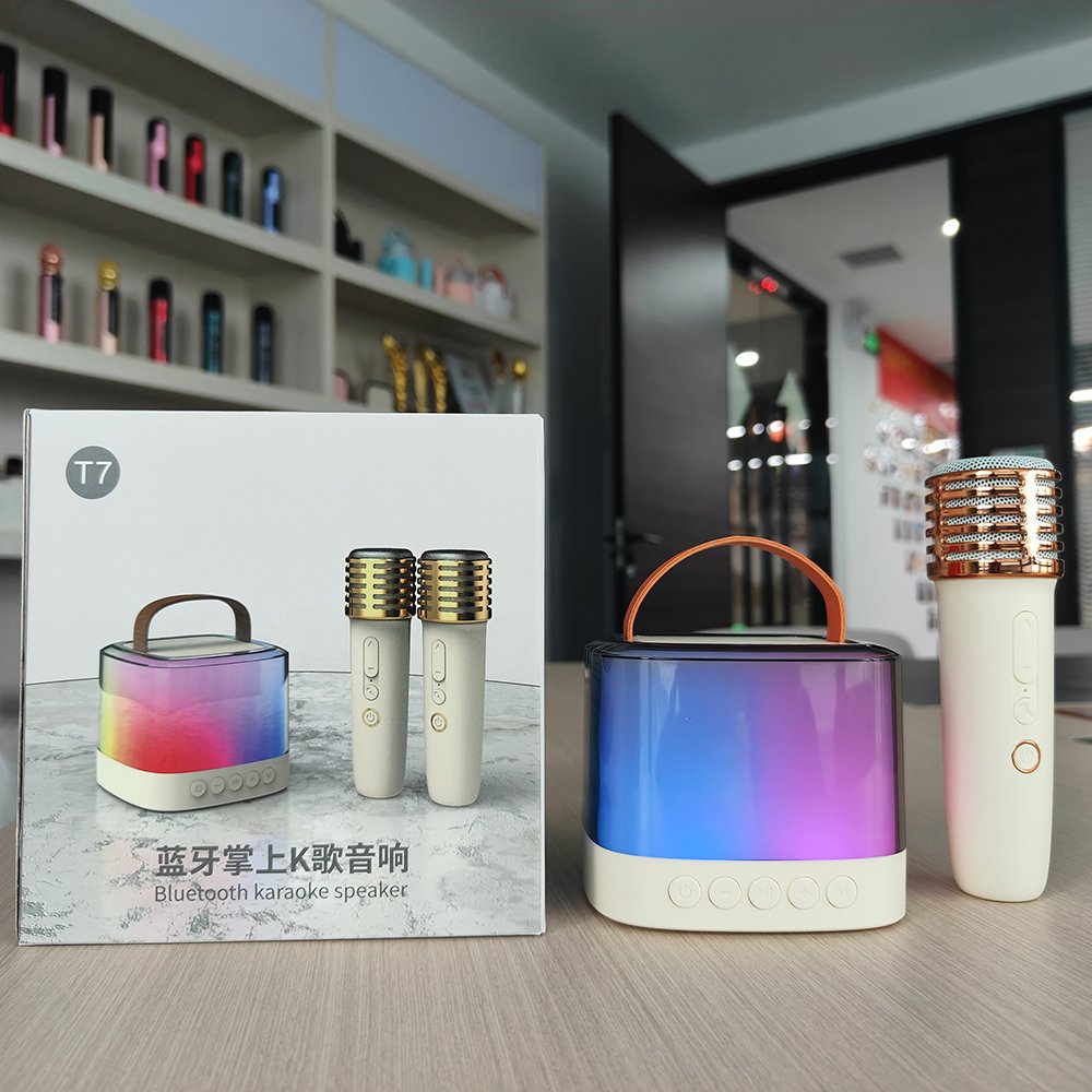 Bluetooth Party Box Mini Split Karaoke Active Trumpet Horn Wireless Portable Charger Speaker Player With Flash Light