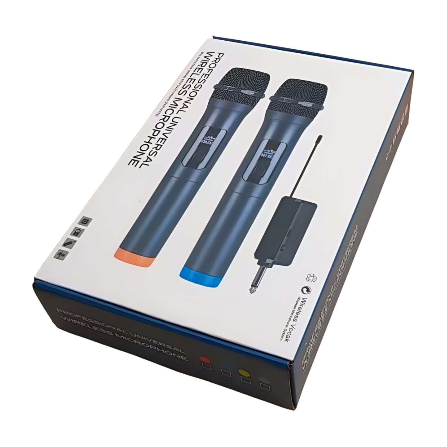 Top Quality 2 Channel Gold UHF Dynamic Wireless Microphone For Video Conference System Speaker Sound Equipment