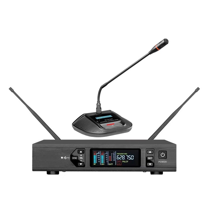 Professional UHF Wireless True Diversity Lavalie Handset Handheld Microphone For Stage Performance