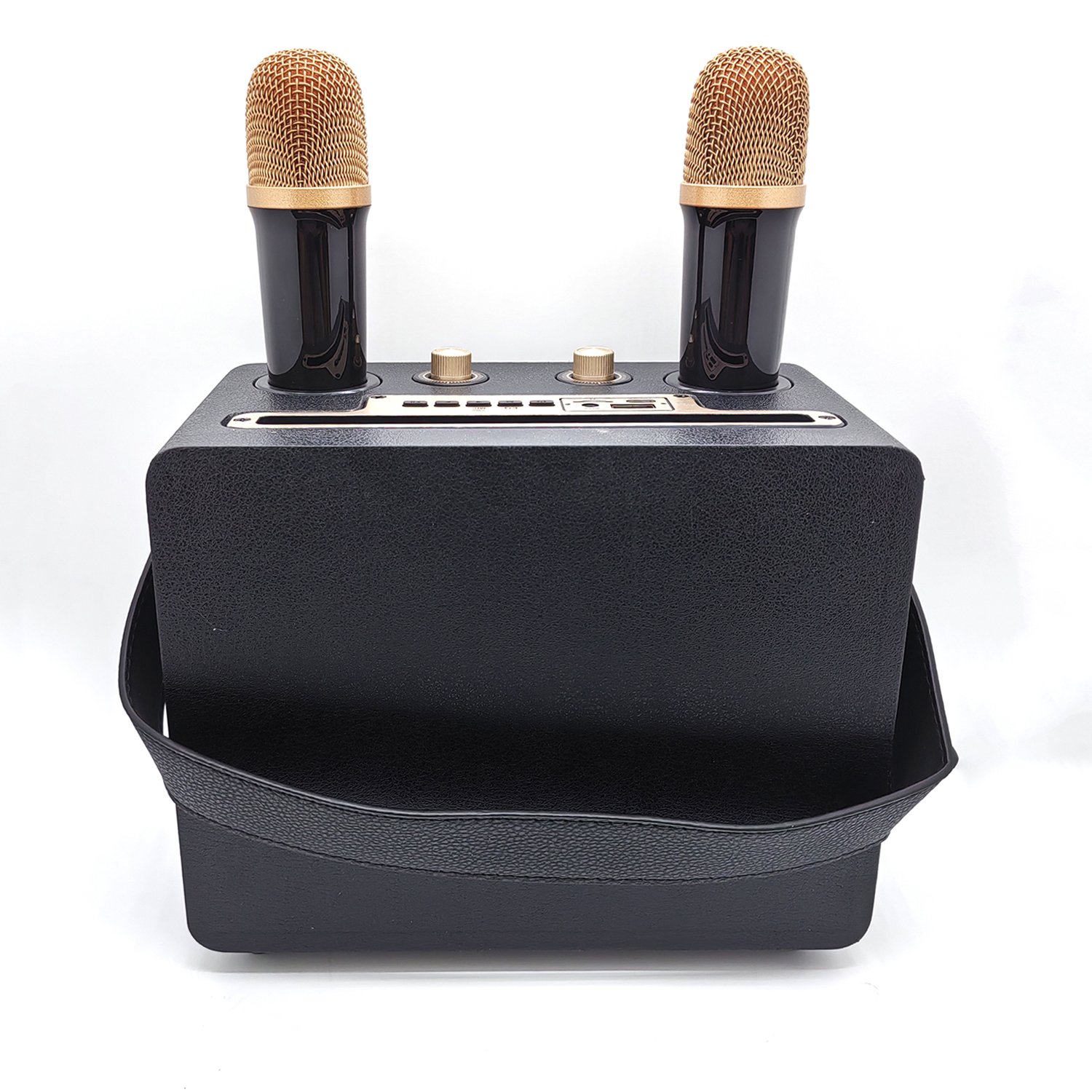 subwoofer karaoke Wooden wireless BT Speaker with wireless mic FM radio support TF/USB home DJ party professinal speakers