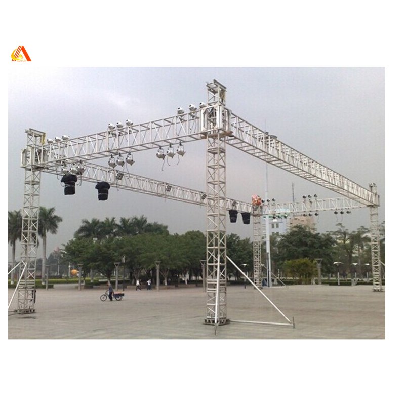 Custom aluminum stage truss upright line array speaker lift truss stand tower