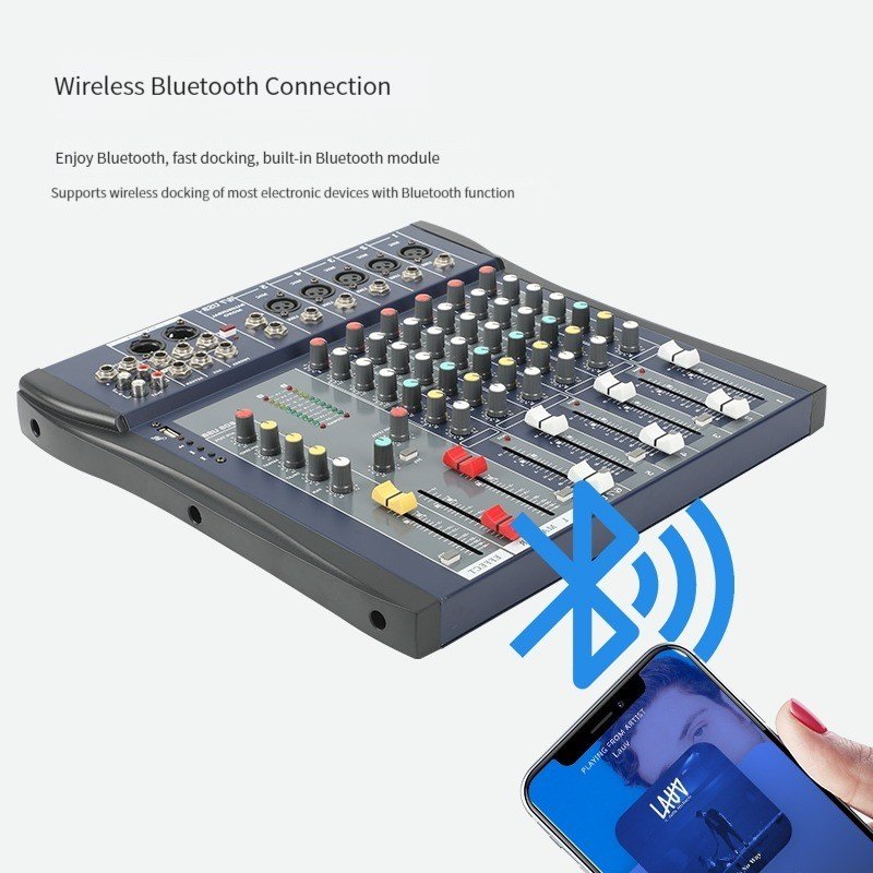 TEBO Factory Supply Support customization 4/6/8 channel 48v mixer digital audio mixer