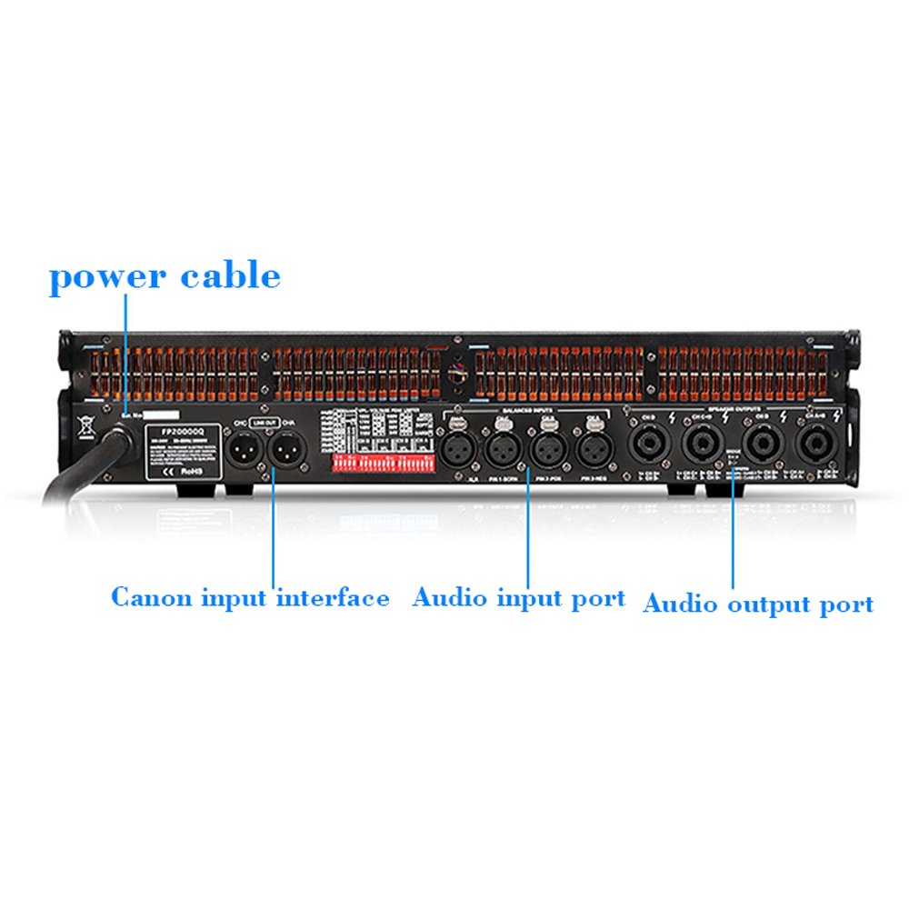FP20000q Class Td Pro Audio Power Amplifier Professional 20000wl Sound Equipment/Amplifiers/Speaker 4 Channel Audio Amplifier