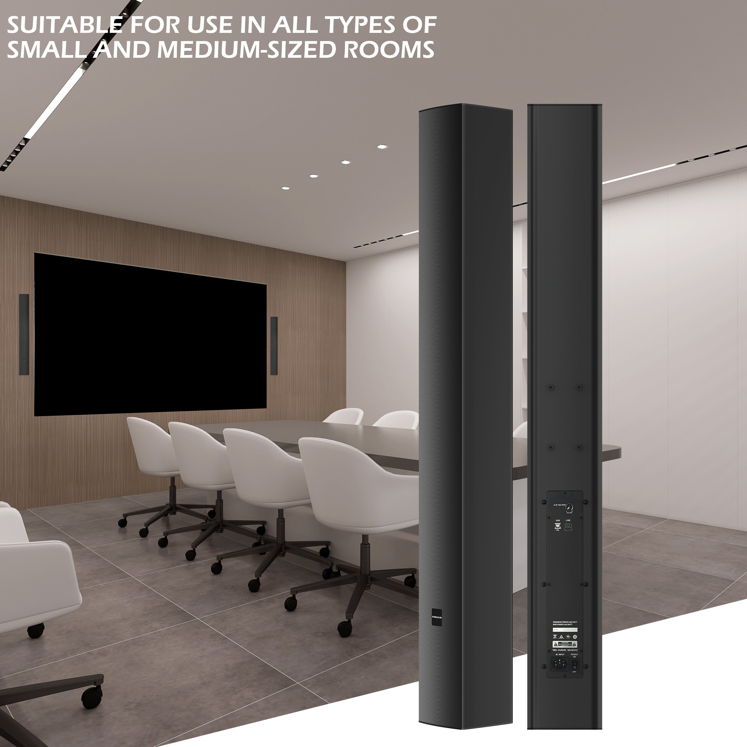 VPL-804B Powered Speaker Class D Sound Active Equipment Speaker dj 4X8 INCH Professional Audio