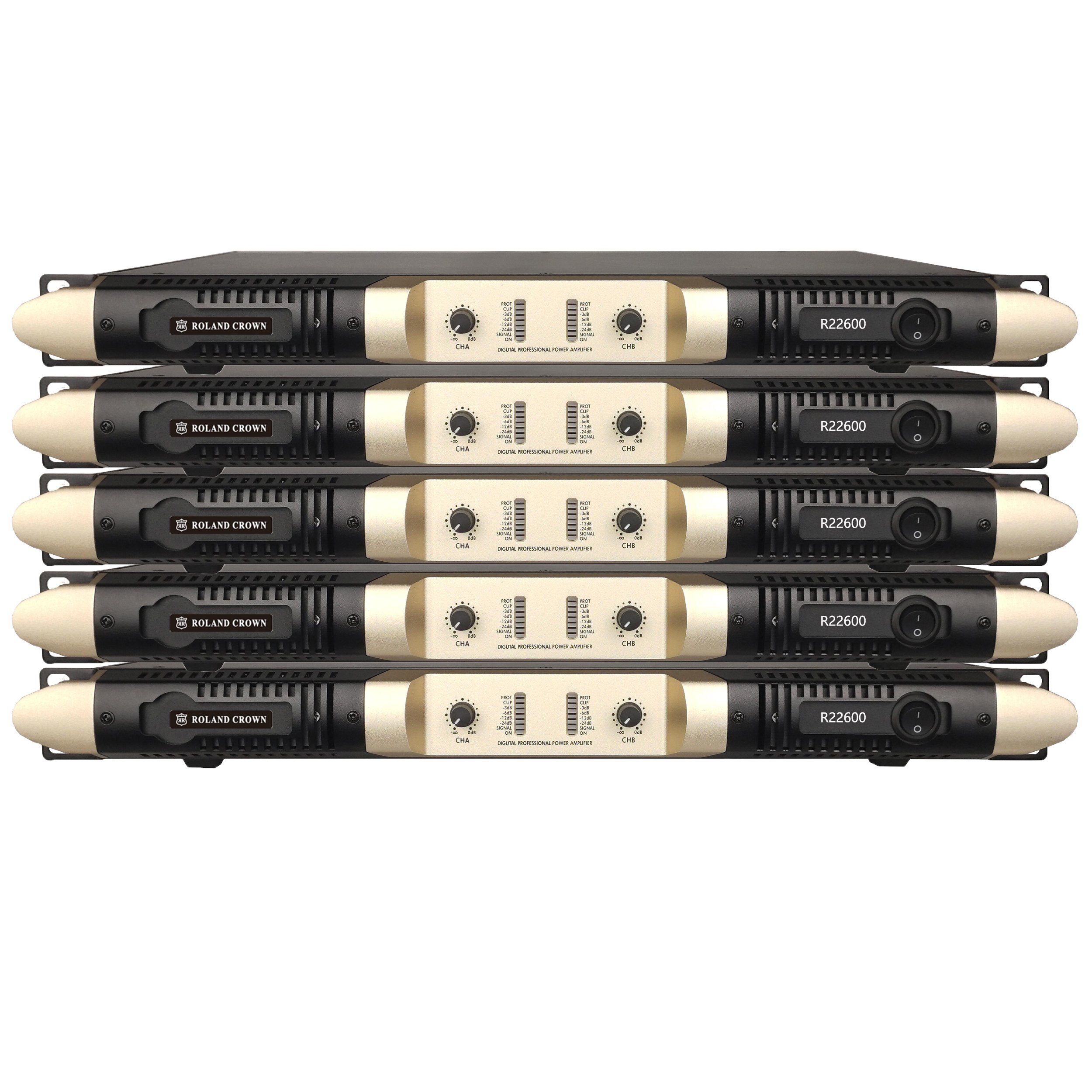 2-channel Class D 1u5200w subwoofer Performance Line Array Sound 2Ω stable stereo PFC digital professional power amplifier