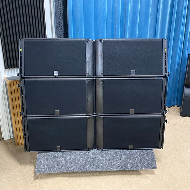 Dual 12 Inch Three way Pro Audio Passive Line Array speaker Indoor And Outdoor Stadium Sound Equipment