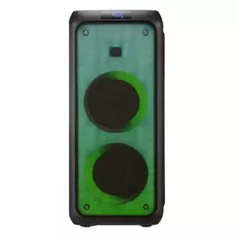 T Dual 5.5 Inch Outdoor Wireless Bluetooth Karaoke Portable Speaker with Colorful Light Stereo Hifi Bt Party Trolley Speakers