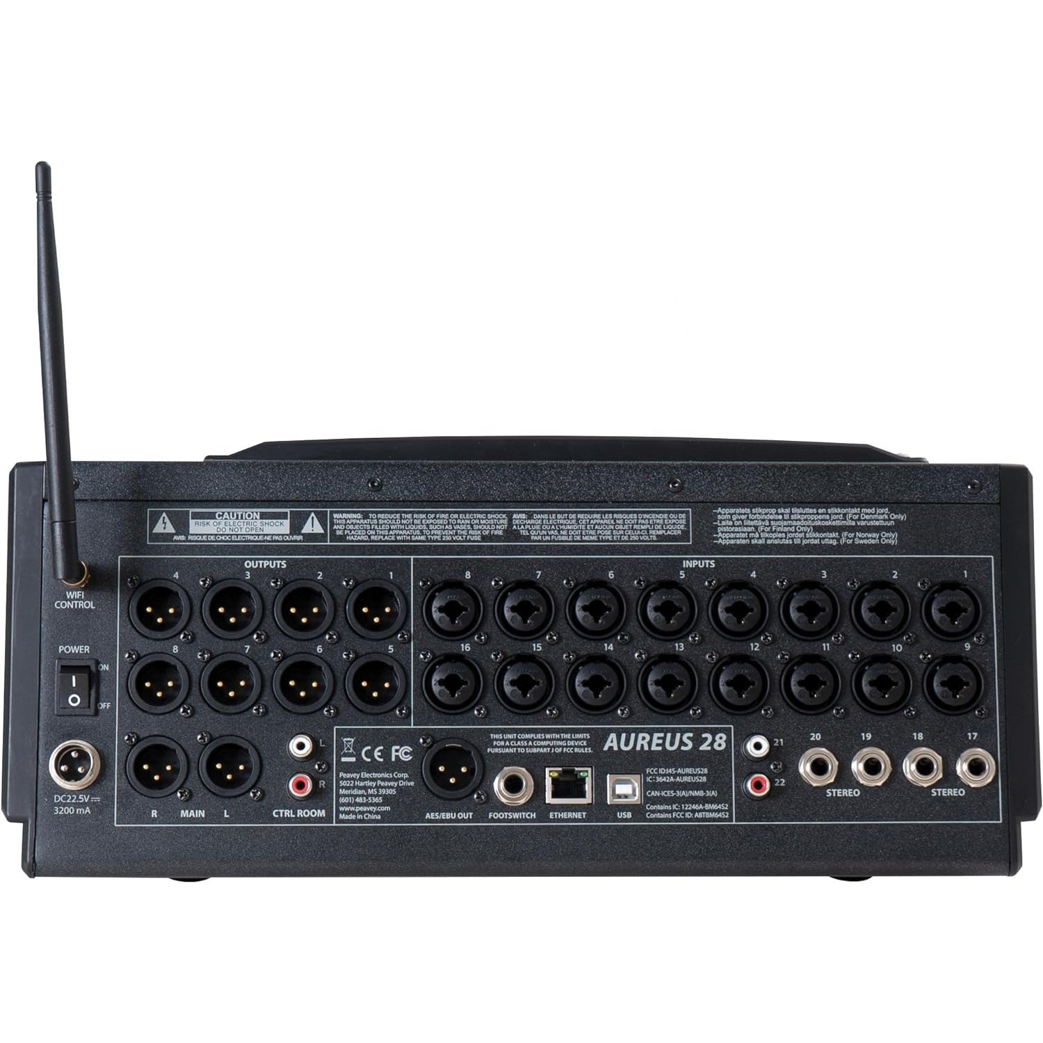Peavey sound equipment purpose digital sound mixer 28 channels audio sound mixer