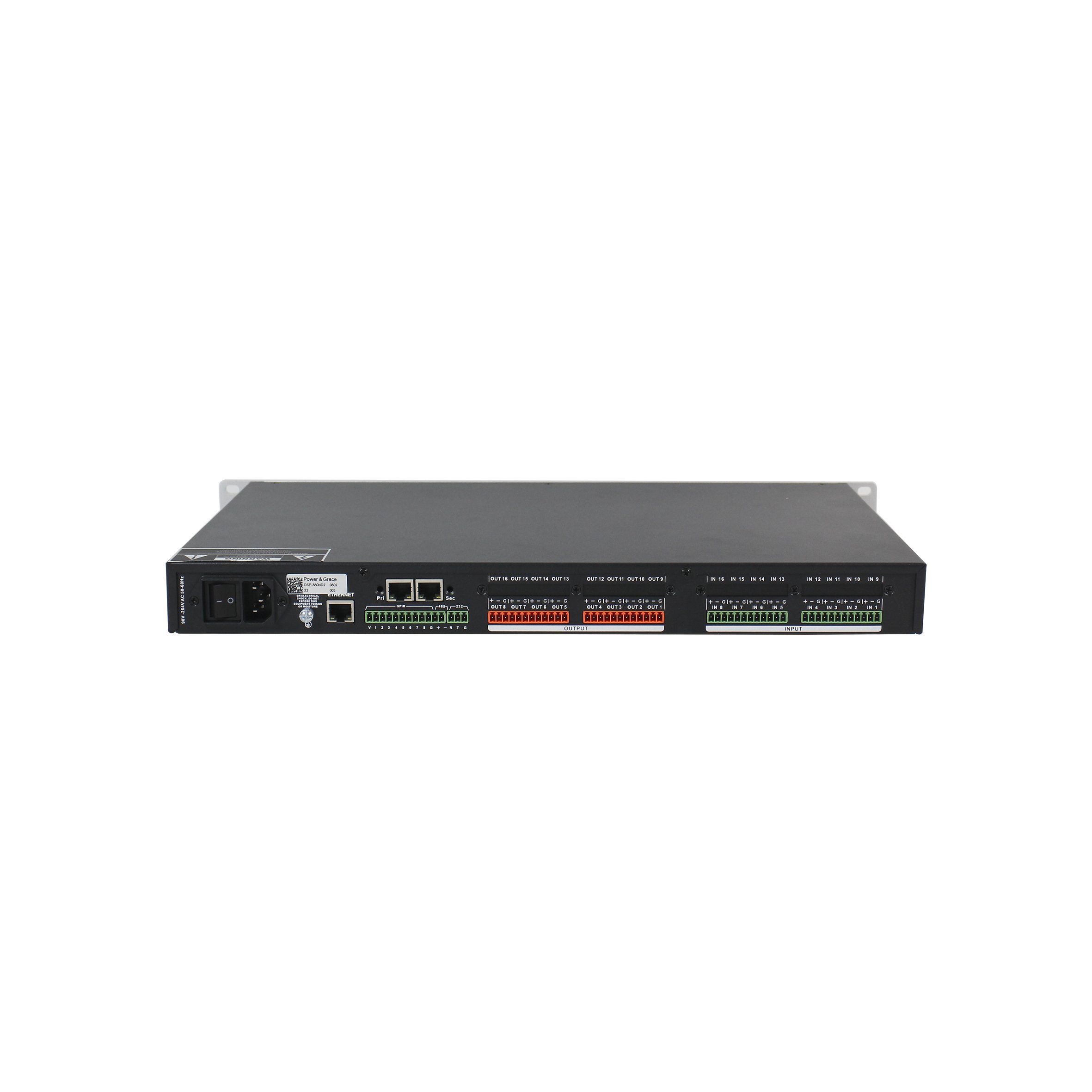 8 Channel Dante Network Audio Matrixs Digital DSP Processor With Camera Control Interface 8-in 8-out Dante Audio Processor