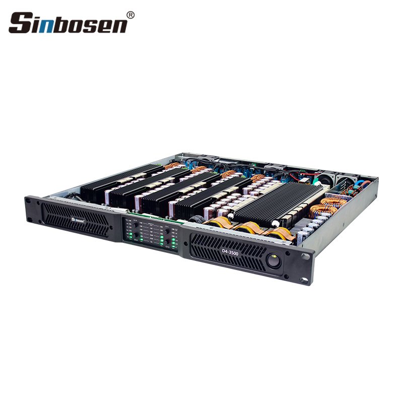 D4-3500 amplifier audio 4 channel 3500 watts professional surround sound power amplifier