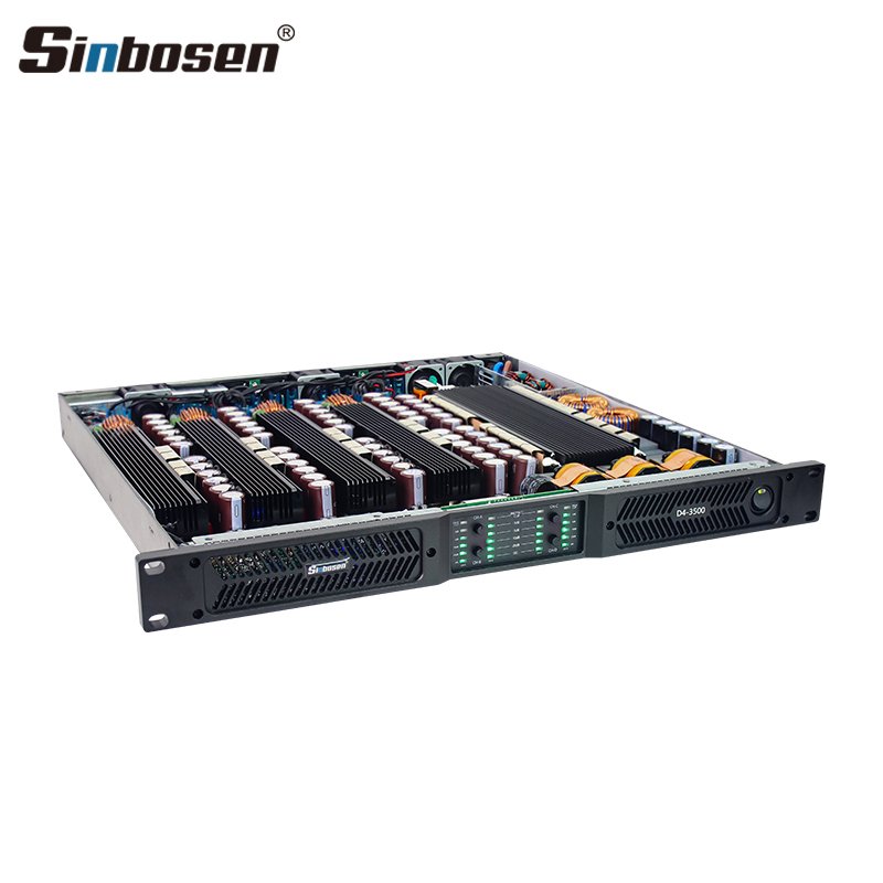 D4-3500 amplifier audio 4 channel 3500 watts professional surround sound power amplifier
