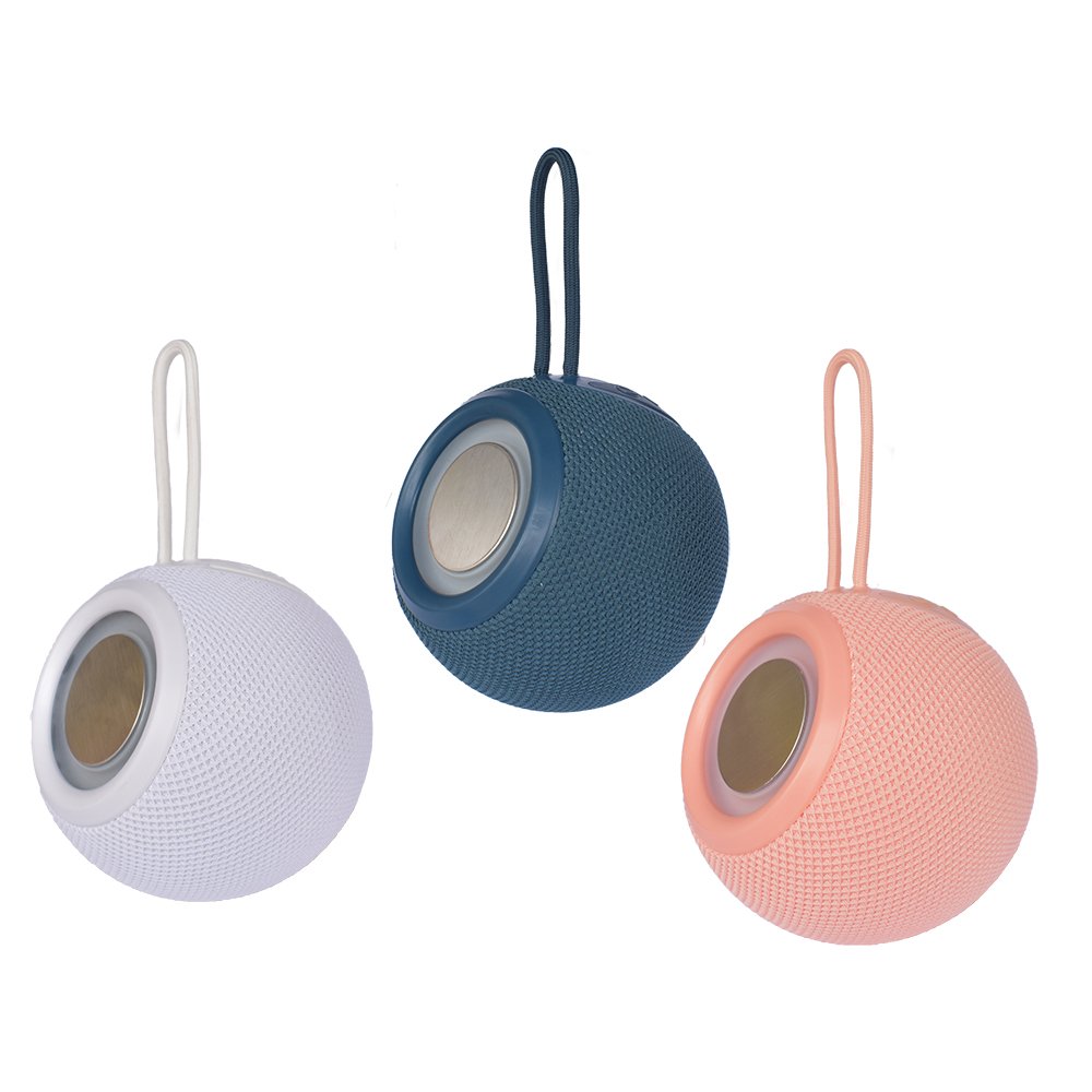Wireless Stereo Bass Mini Waterproof Fabric BT Speaker Woofer Active Hifi Music Box Colorful LED Light Portable Speaker FM radio