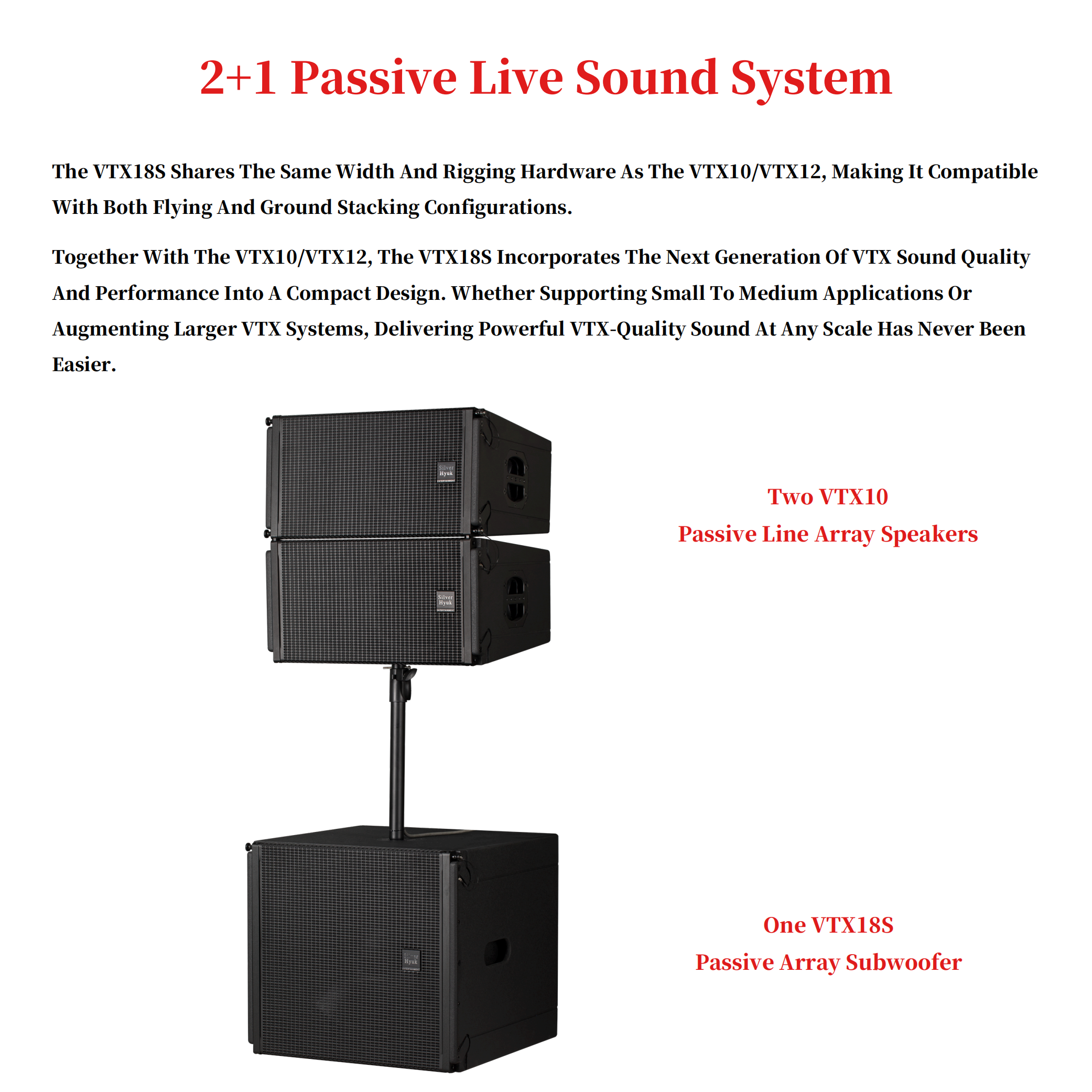 600W High Quality 18 Inch Passive Line array Speaker Pro Concert Subwoofer Speakers