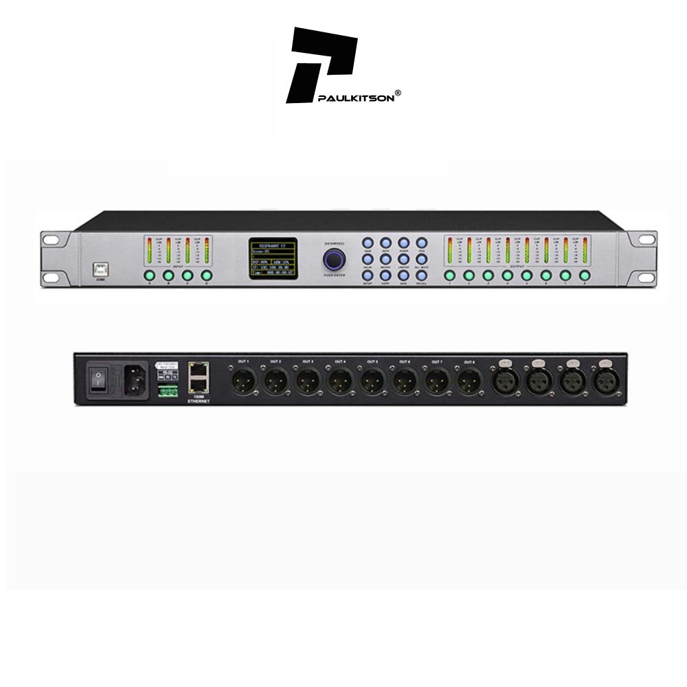 DPA0408RTS Audio Sound Processor 4 In 8 Out Audio Processor Dsp FIR Audio Equipment Effects Professional Digital Audio Processor