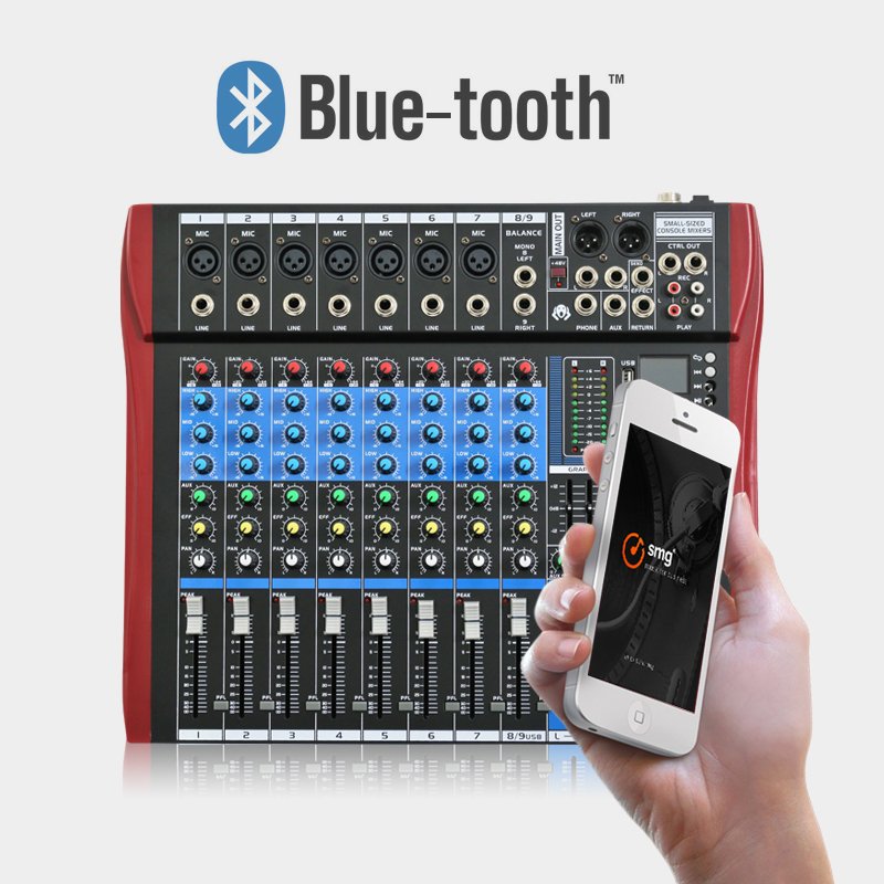 Wholesale Ultra Low-Noise 6-Channel Line Audio Mixer Console for Sub -Mixing Mini Audio Mixer for Small Club