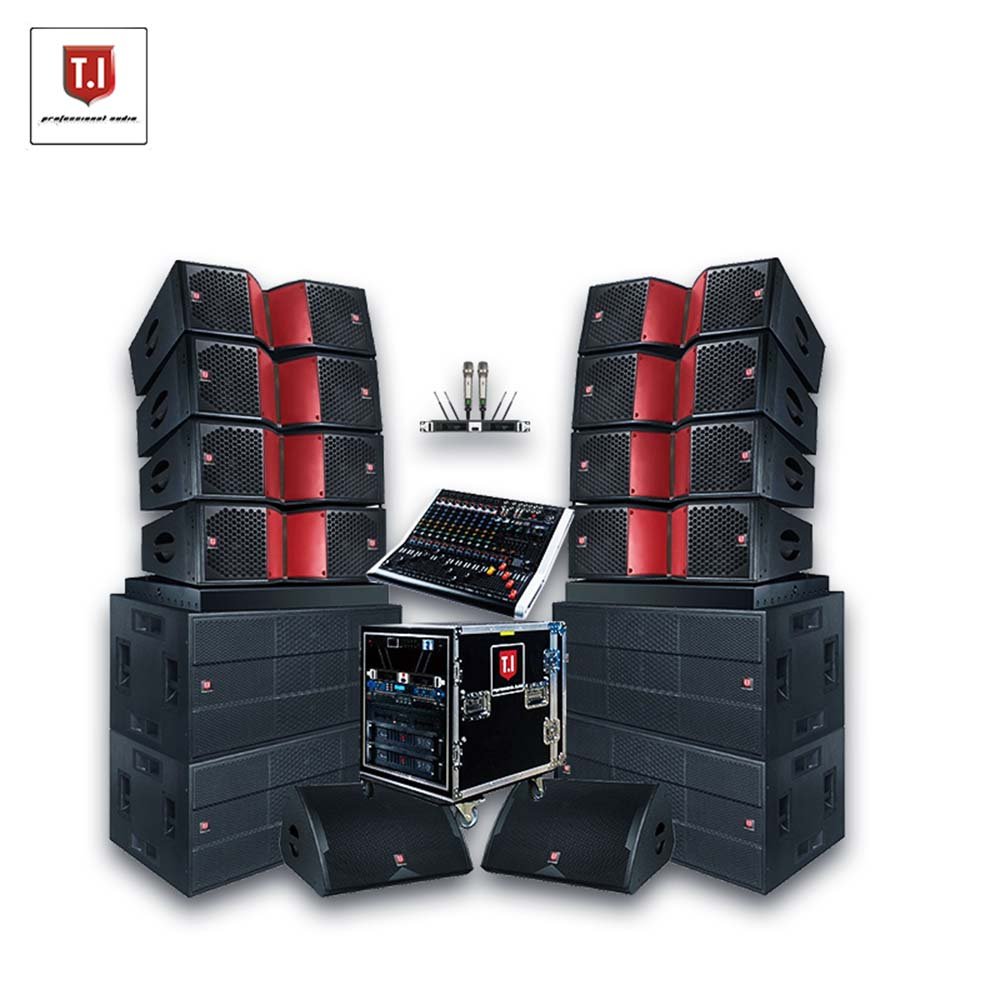 Pro Audio Pro2123 Line Array Sound System Passive Professional DJ Speaker Set System Outdoor Audio Mixer PA System