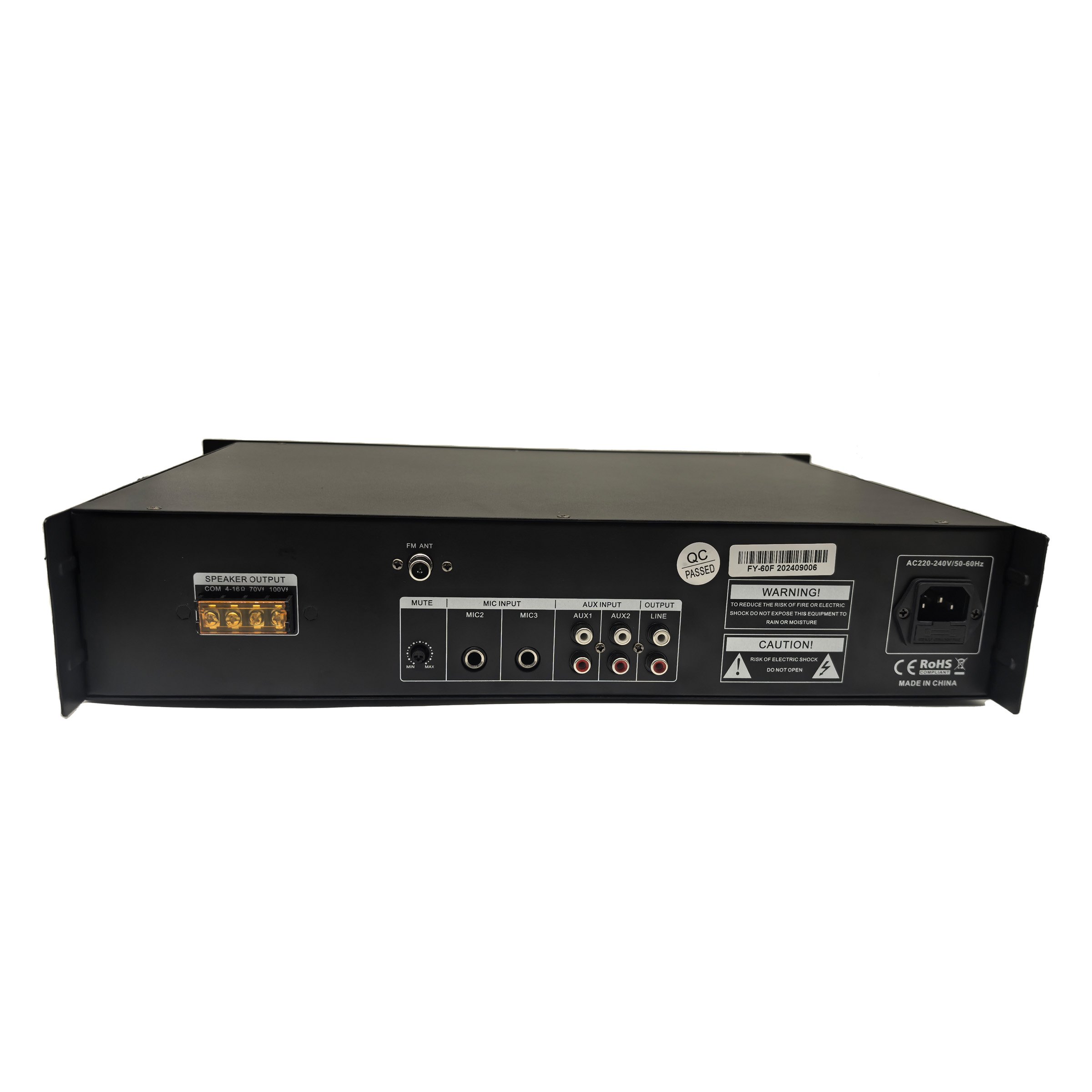 Professional sound device audio PA system mixer amplifier bluetooth MP3 USB music play for store shopping mall factory