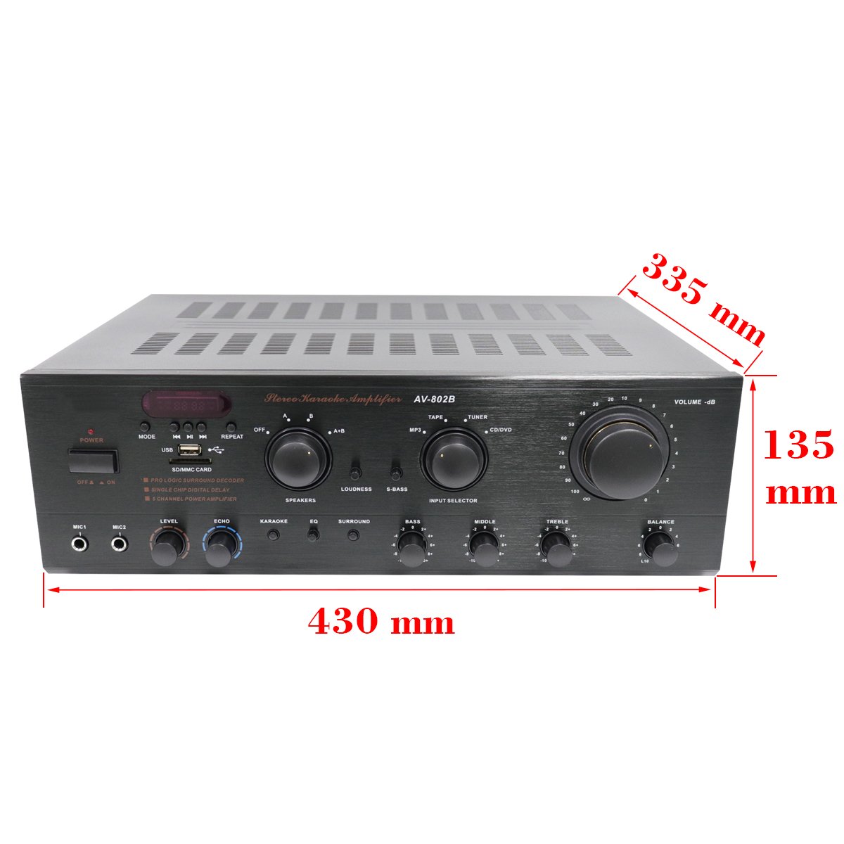 Top Sale Customized Digital Stereo Dj Amplifier Sound Equipment Amplifier Professional For Families Theatre