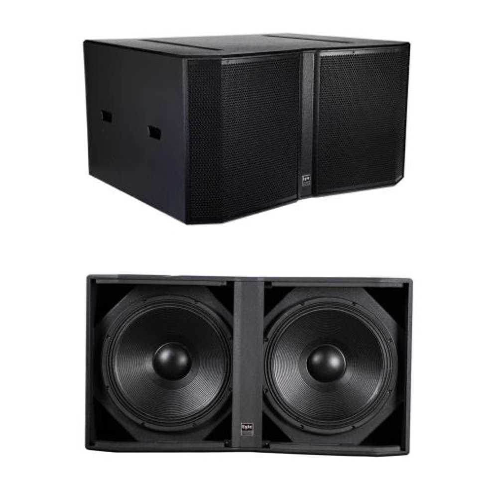Dual-drivers sub-bass system double 18 inch 1600 watt bass sound 18 inch passive subwoofer with q1 top line array PA System