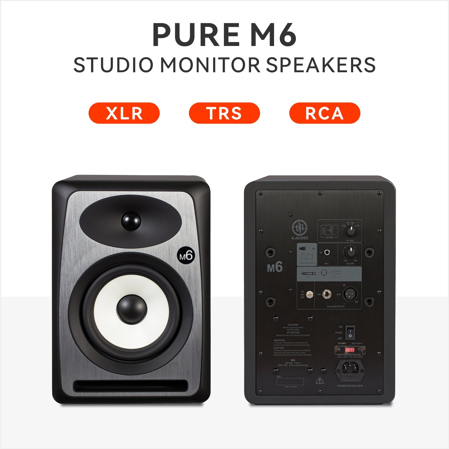 Chordio active studio monitor speaker Professional HIFI monitor speaker