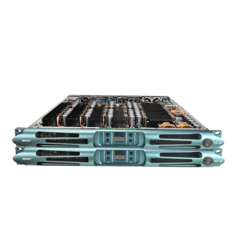 MORIN 2024 New Style High Power 4-Channel 4000W 1U Digital Class D Line Array Power Amplifiers