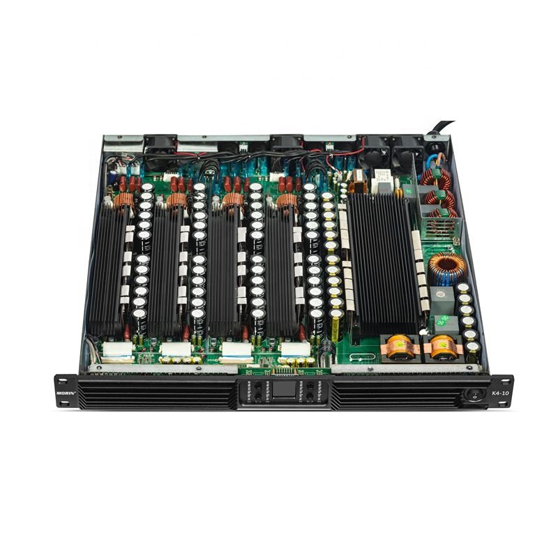 MORIN 2024 New Style High Power 4-Channel 4000W 1U Digital Class D Line Array Power Amplifiers
