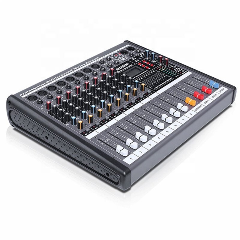 Wholesale Price Aluminum Alloy Material 8 Channel Sound Mixer