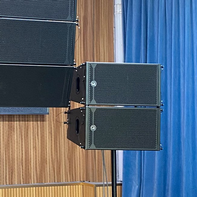 10 inch line array and 18 inch subwoofer Removable with wheels passive sound system for stage performance full set