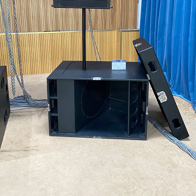10 inch line array and 18 inch subwoofer Removable with wheels passive sound system for stage performance full set