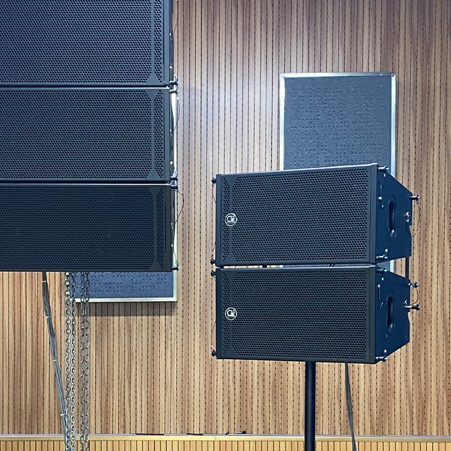 10 inch line array and 18 inch subwoofer Removable with wheels passive sound system for stage performance full set