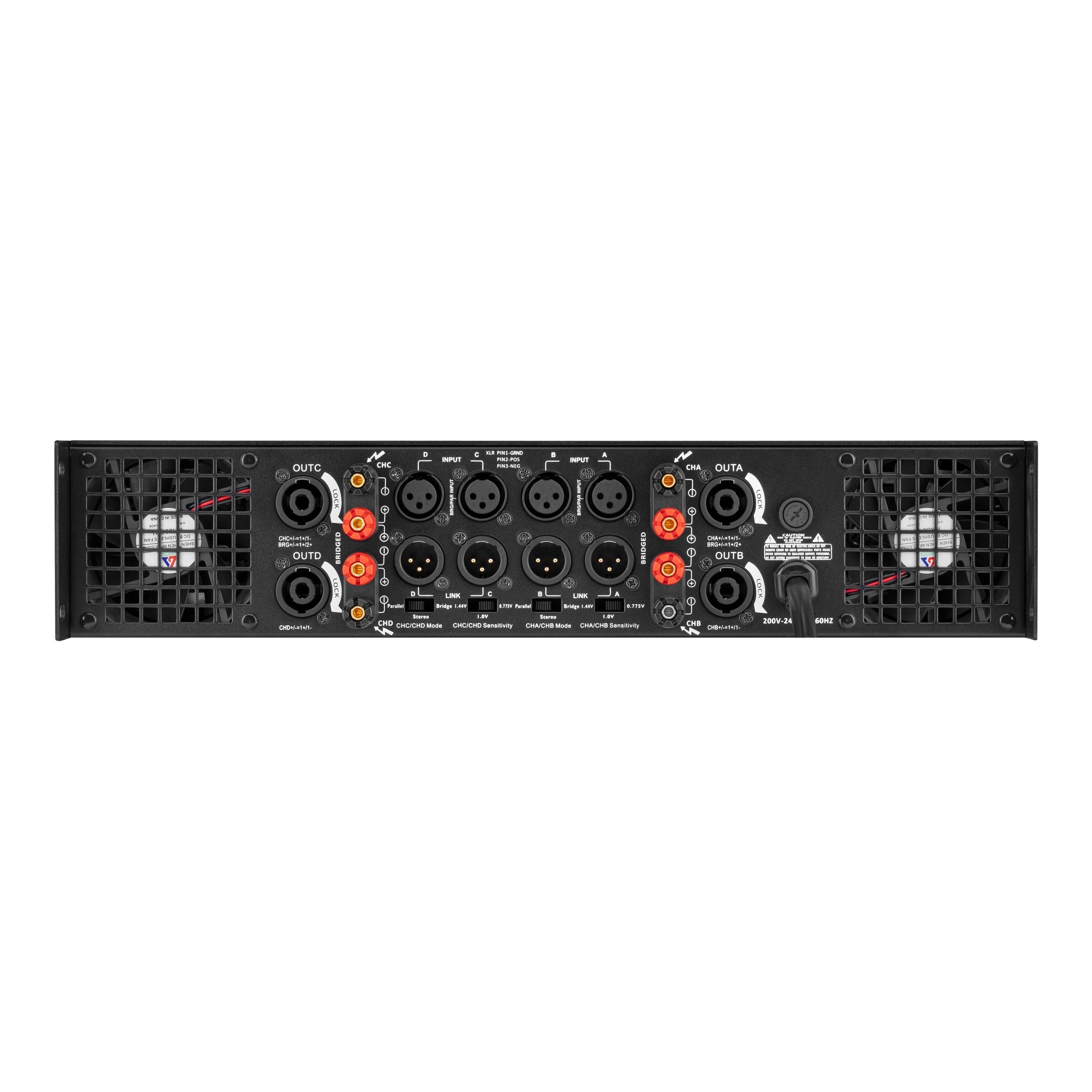 ca12 ca20 power amplifier 4channel 1000watts class h 2u 2ohm dj professional sound amplifier audio