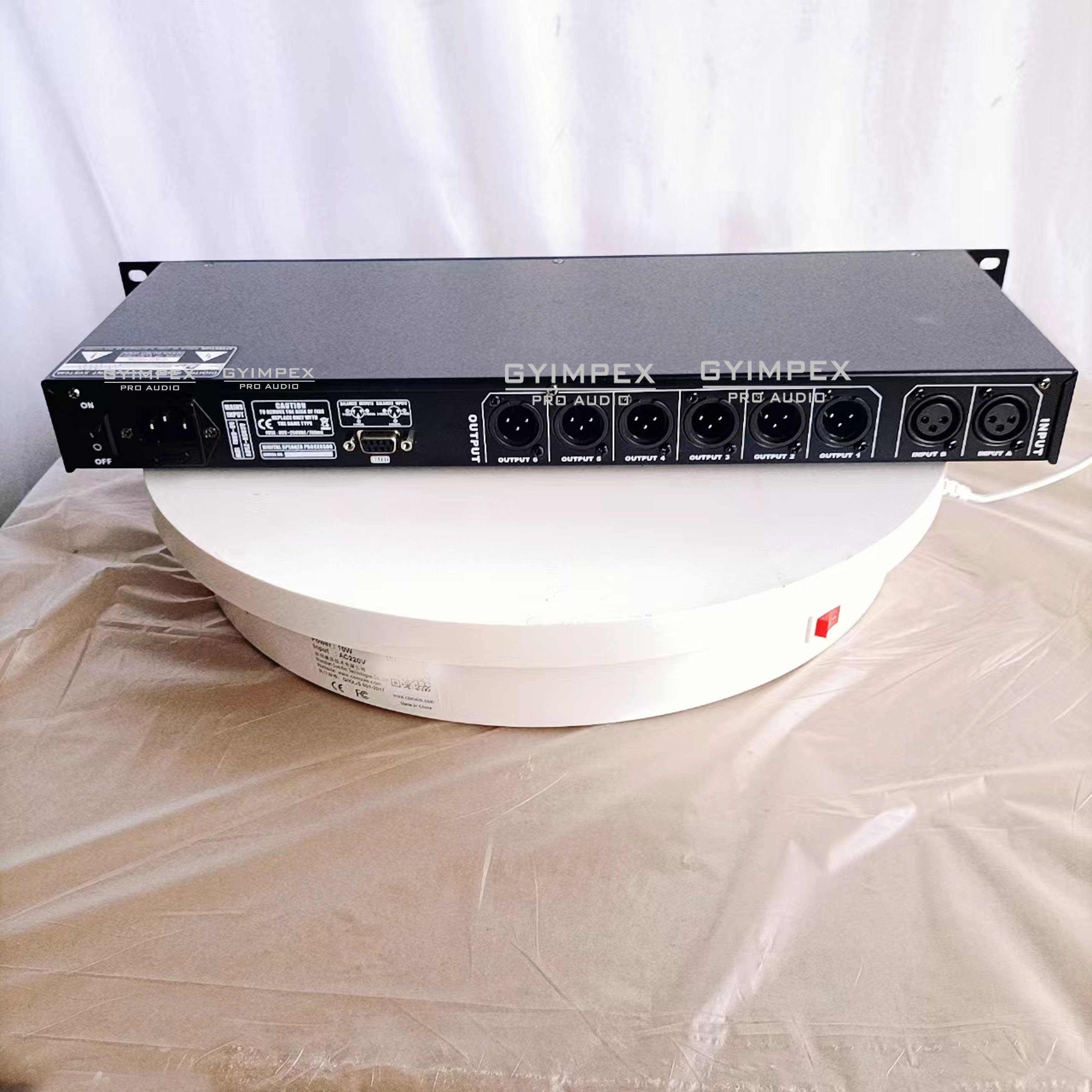 96 KHz 3 in 6 out Professional Digital Audio Video DSP Processor church for live band
