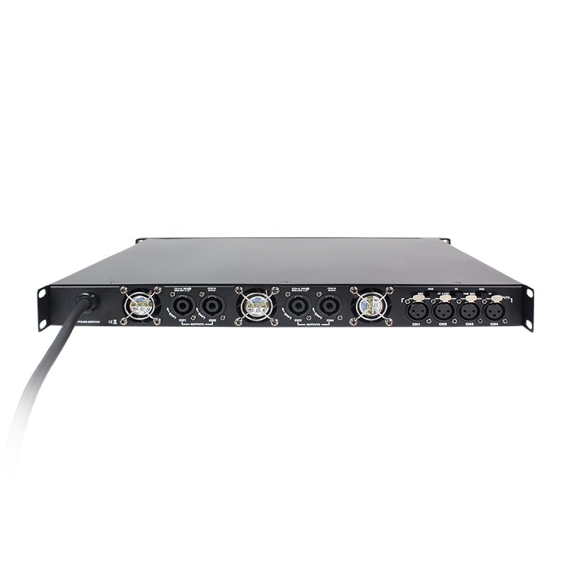 K4-800 4Ch 800W Stage Music Digital Upgrade Front Panel Audio Class D 1U Portable Power Amplifier Professional