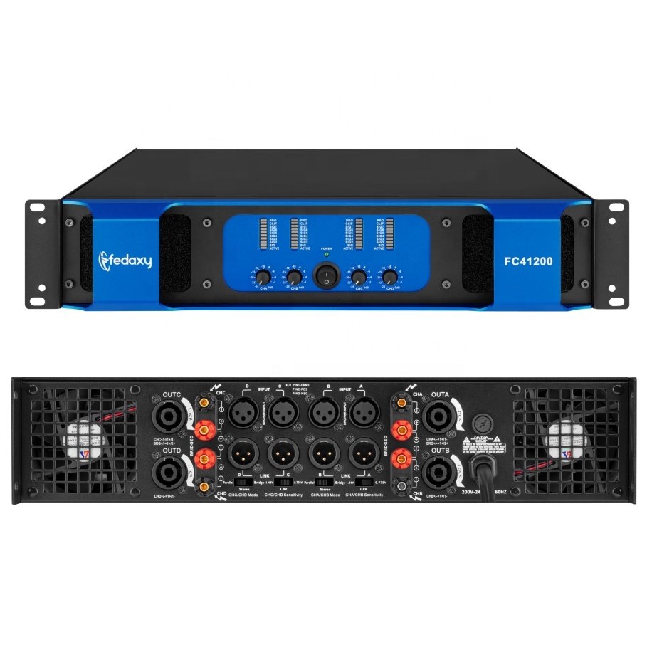 ca20 power amplifier price 1200watts 4 channel class h 2u high professional sound amplifier audio