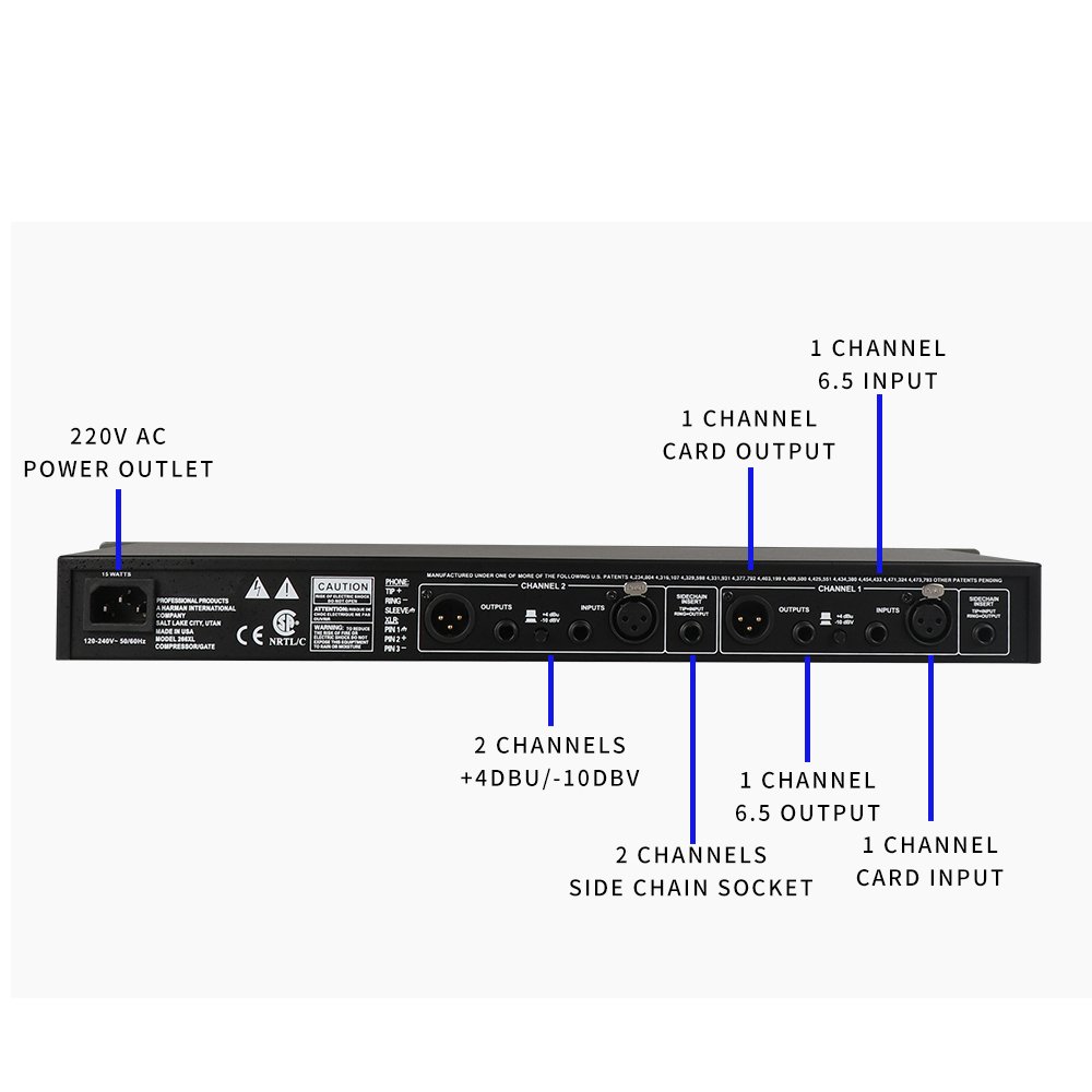 GAX- 266XL sound systems equipment dj audio Professional precision maximizer dual channel compressor limiter speaker limiter
