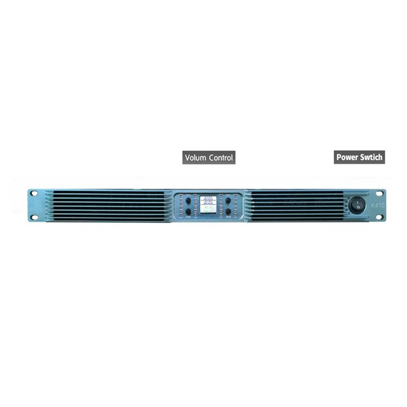 Morin Audio 4CH x 1000W Professional Acoustic 1U Digital Power Amplifier K410