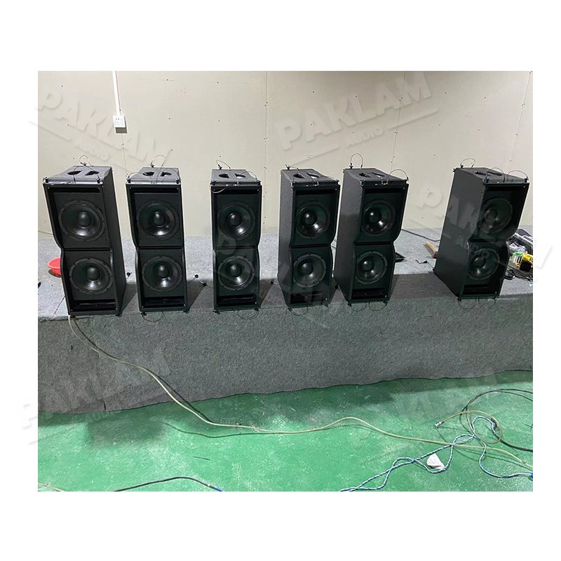 Two-way Pro PA Professional Audio Equipment Supply Double 8 Inch Woofer Passive Plywood Box Outdoor Sound System Line Array