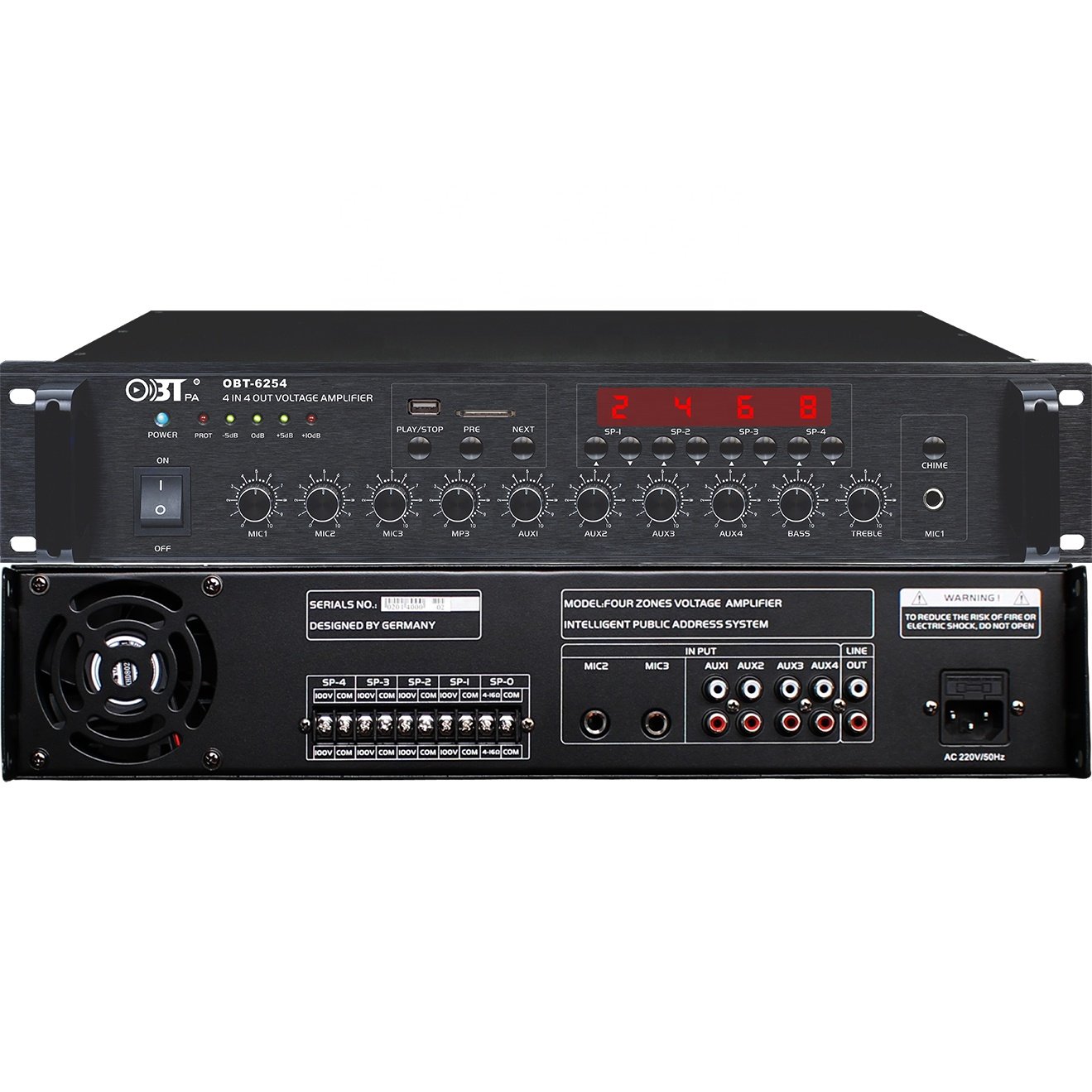 Sound Standard Power Amplifier Audio 4 Channel Pro Power Amplifier Mixer Rack Pro Pa Power Amplifier