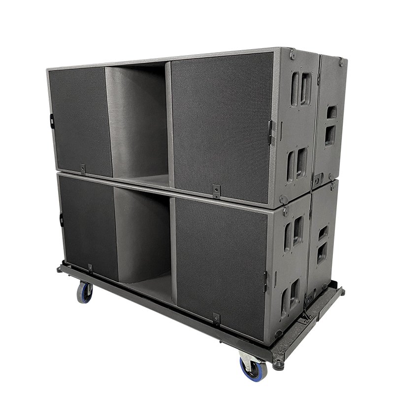 Double 18 inch passive neodymium professional stage speakers audio