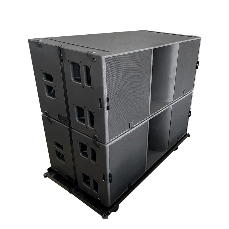 Double 18 inch passive neodymium professional stage speakers audio