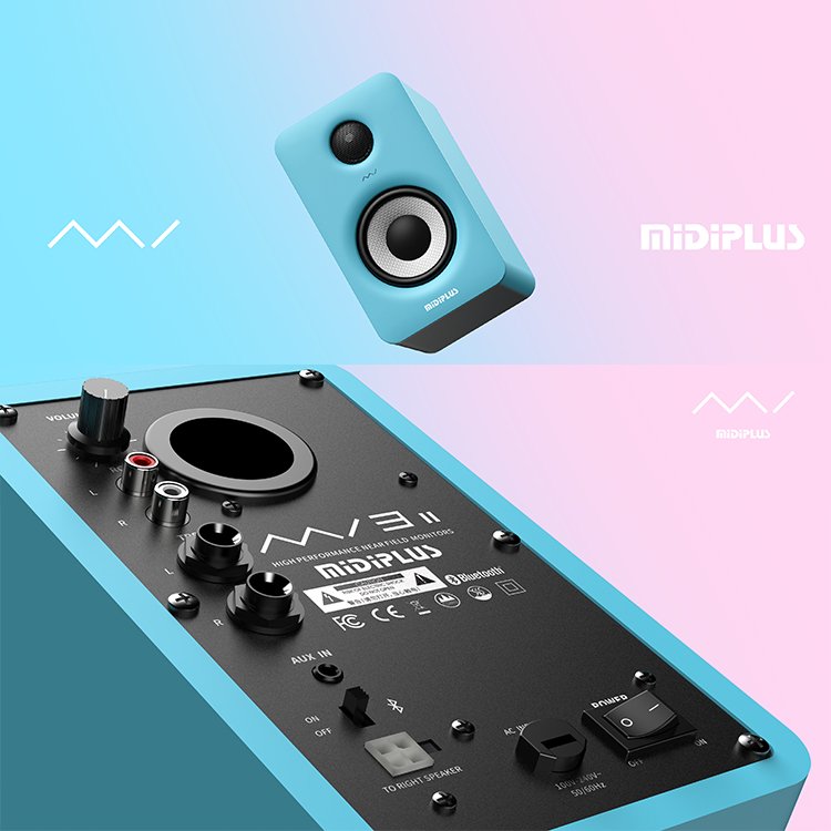 midiplus MI5 II V2 Good Sound Professional Recording Equipment de Audio Wireless Studio Monitor Speaker Active Bluetooth Speaker