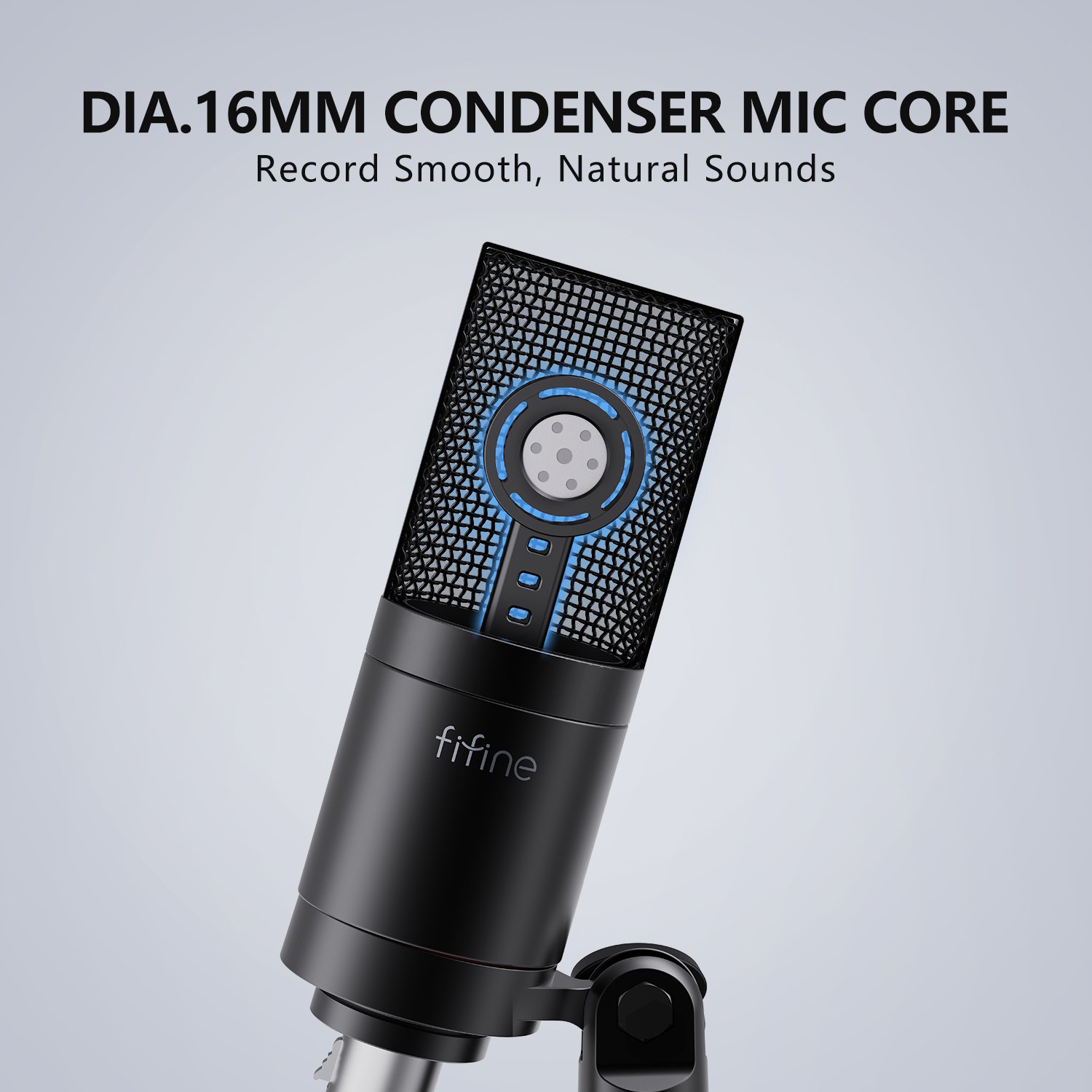 Fifine New Design Audio Mixer Wholesale Podcast Sound Card Kit Wired XLR Condenser Microphones Singing Studio Recording Bundle