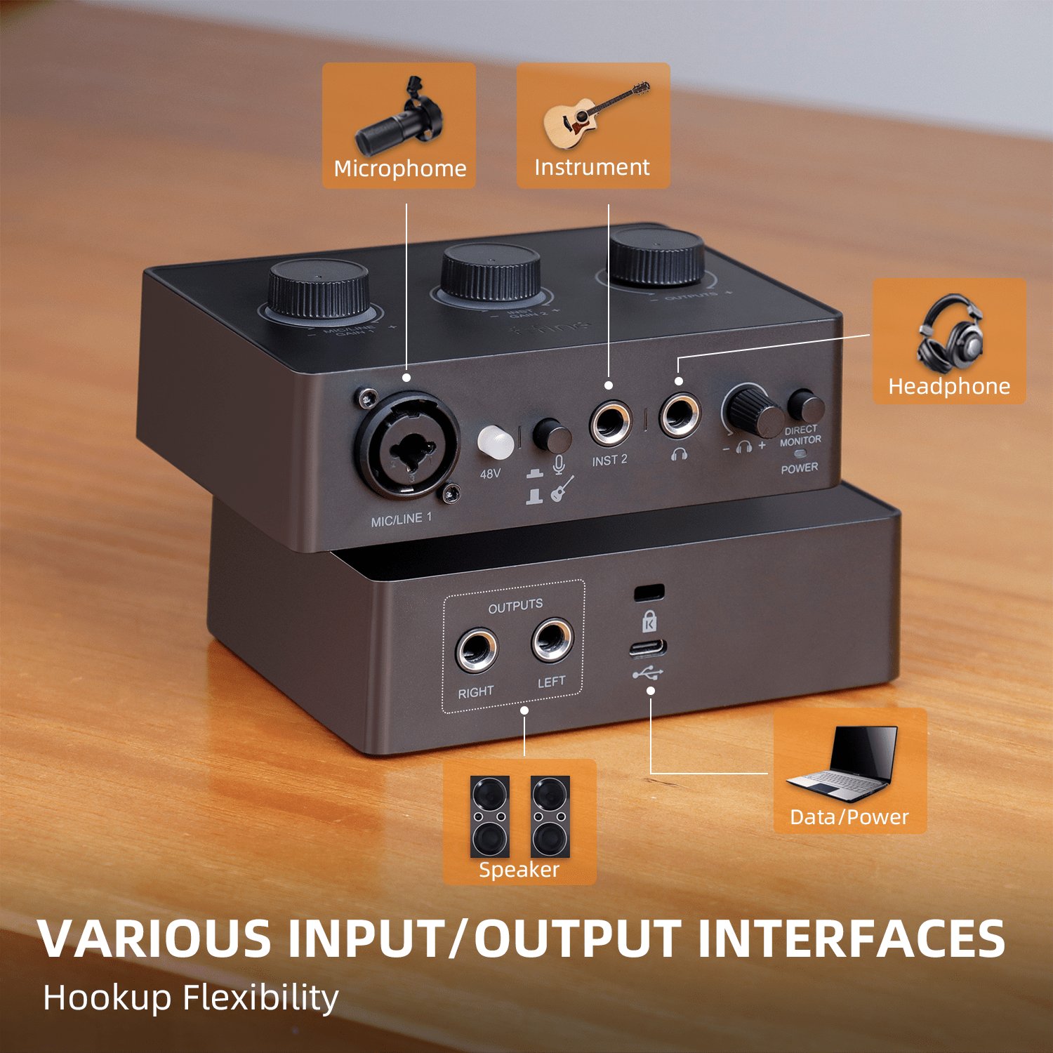 Fifine New Design Audio Mixer Wholesale Podcast Sound Card Kit Wired XLR Condenser Microphones Singing Studio Recording Bundle