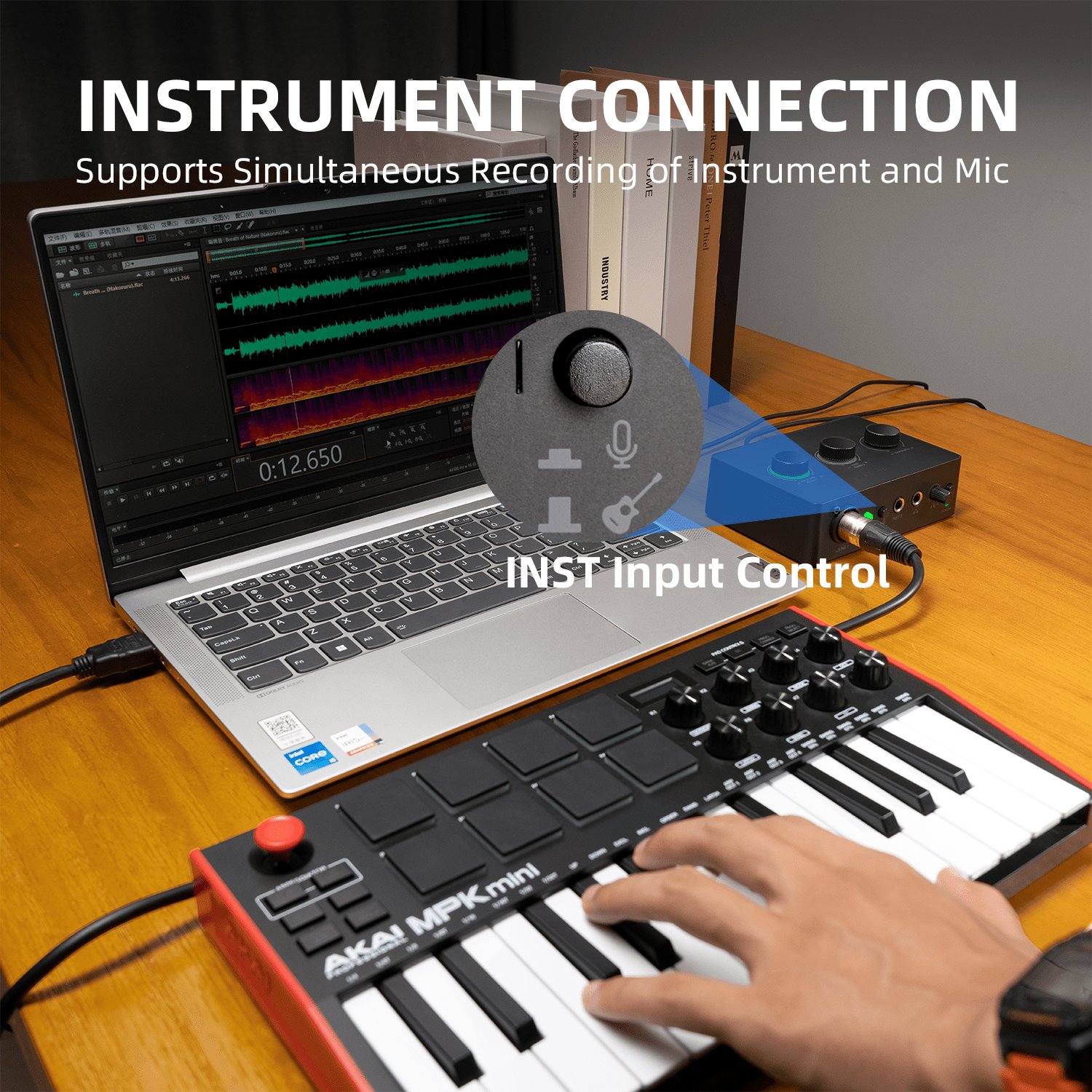 Fifine New Design Audio Mixer Wholesale Podcast Sound Card Kit Wired XLR Condenser Microphones Singing Studio Recording Bundle