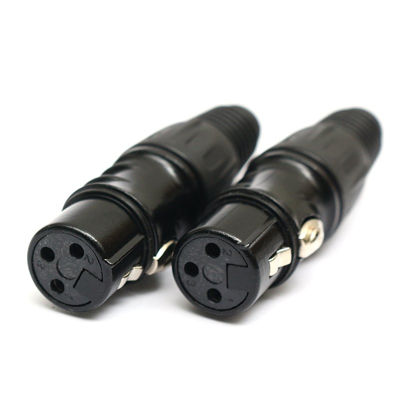 Free Sample OEM Audio equipment connector accessories three core cannon mother connector power amplifier audio microphone power