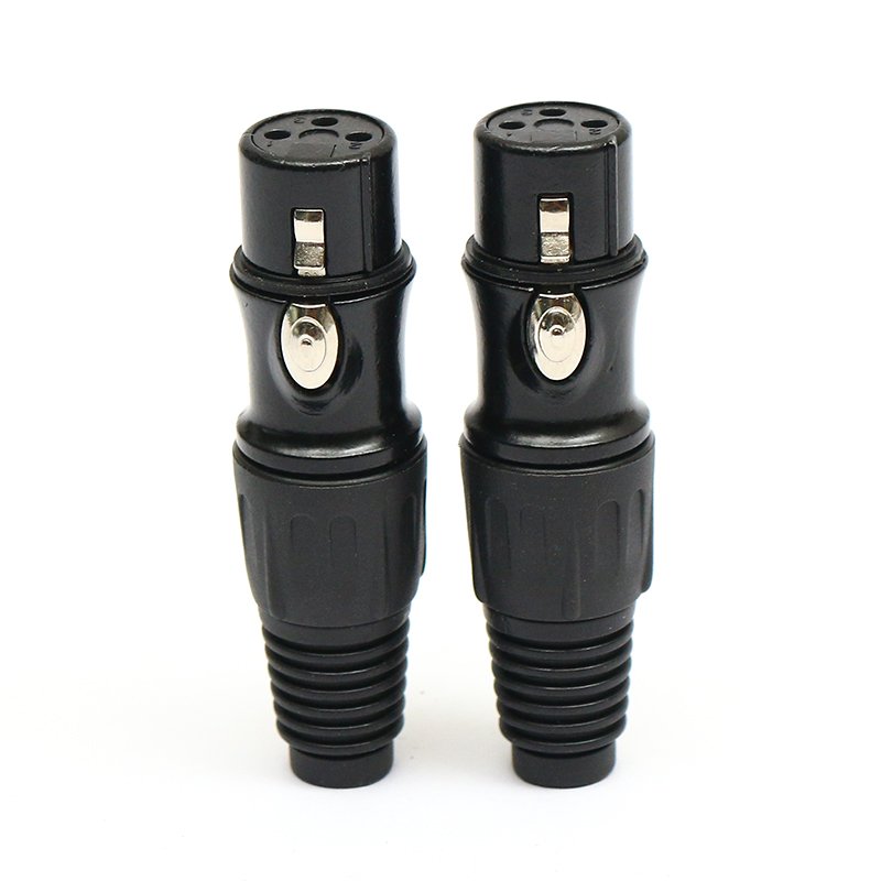 Free Sample OEM Audio equipment connector accessories three core cannon mother connector power amplifier audio microphone power