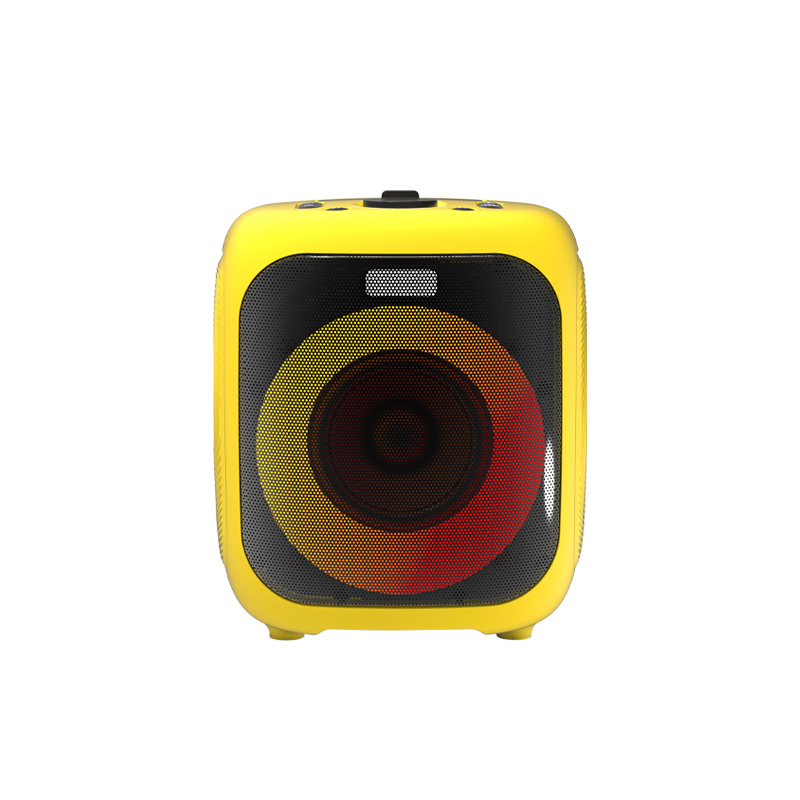 Strong powered Mini subwoofers boombox portable sound box bluetooth party speaker with 2pcs wireless microphone audio system