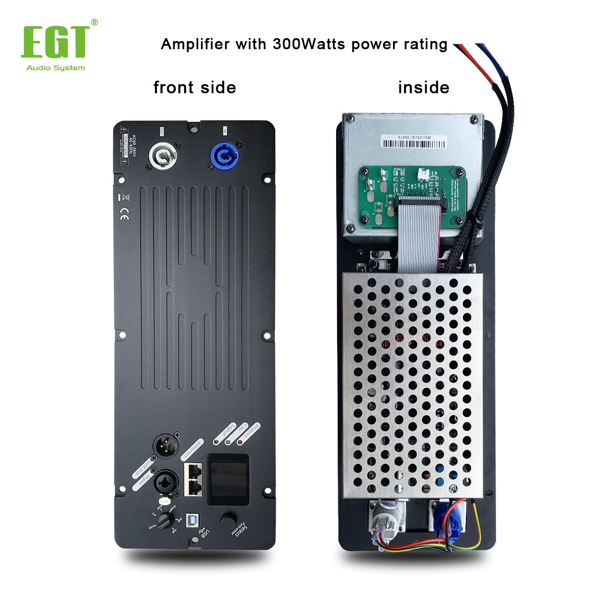 300 watts active power amplifier line array speakers profession audio sounds powerful system for theater outside