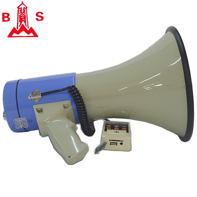 ABS housing talk siren 50W DC12V handy megaphone PA system megaphone 300 Seconds recording time